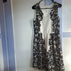 Black and white lacey dress